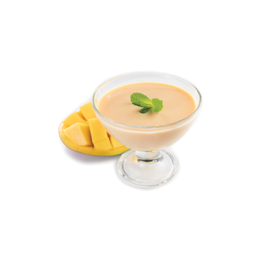 Bevanda al sapore di yogurt al mango